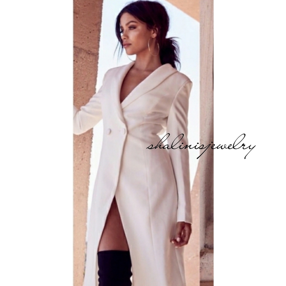 Naked Wardrobe white Blazer Dress